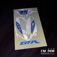 Reflective House FKW GTR AERO YAMAHA Locomotive Model Sticker Car Body Soil Removal Decorative