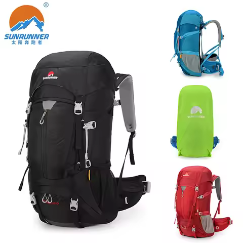 60+5L Camping Backpack Men's Travel Bag Climbing Rucksack Large Hiking Storage Pack Outdoor Mountain