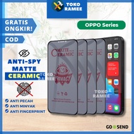 LAYAR Tempered/tampered/temple Glass/Glass Privacy Anti Scratch Matte/Anti Spy Anti Shatter Anti Oil/Privacy Protector/Anti Peep Full Screen OPPO RENO 8T 8 7 6 5F 5 4 4F 2 2F 5g F11 F9 F9 F7 F5 PRO A5 A57 2020 A16 A16K A16E A17 A9 Anti Spy
