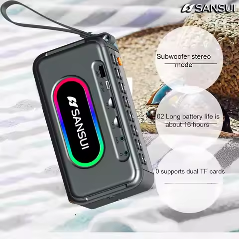 2025 New Shanshui F30 Portable Bluetooth Speaker FM Radio Plug-in Speaker 3-Speaker Subwoofer