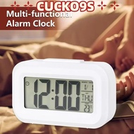 CUCKO9S LED Digital Clock, Led Light LCD Display Digital Alarm Clock,  Battery Operated Calendar Tem