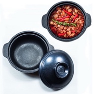 Non-stick braised chicken pot with aluminum lid and glass lid 12cm, 14cm