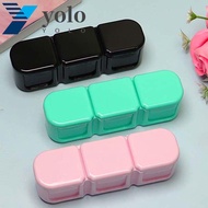 YOLO Pill Box Portable Vitamins Medicine Organizer Cut Compartment Jewelry Storage Medicine Pill Box