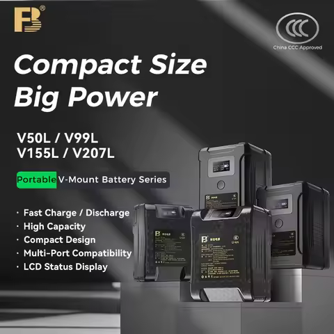 FB VL-155W V Mount Battery 155Wh/10500mAh 14.8V PD 65W Fast Charge Dual D-TAP LCD for Sony FX3/FX6 C