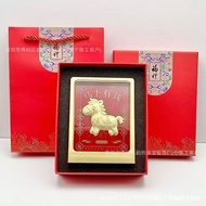 Gold Foil Painting Gold Frame Decorative Painting Business Frame Year of the Horse Home Gift Horse M