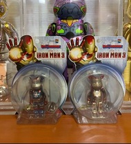 BE@RBRICK IRON MAN MARK 42 IRON PATRIOT 100% BEARBRICK 鐵甲奇俠 愛國者 鋼鐵俠 not 400% 1000%