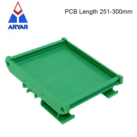 UM107 Profile PCB Length Range: 251~300mm DIN Rail Mounting Carrier PCB Mounting Adapter PCB Housing