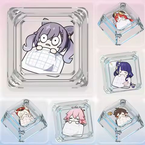 Genshin Impact Good Night Cross Mechanical Keyboard Personalized Keycap Single Keqing Raiden Shogun 