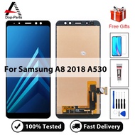 5.6 "คุณภาพสูงสุดสำหรับ Samsung Galaxy A8 2018 A530 SM-A530F SM-A530K การเปลี่ยนชิ้นส่วนจอสัมผัสแอลซ