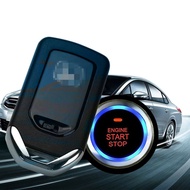 Car Start Security System Push Button Remote Kit keyless car alarm  with burglar Universal Car Secur