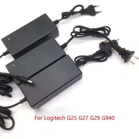 24V DC Adapter Power for Logitech G25 G27 G29 G940 Steering Wheel Simracing Charger Supply Cord