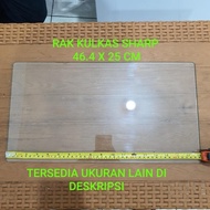 RAK KULKAS SHARP TEMPERED GLASS 1 PINTU DAN 2 PINTU UPDATE