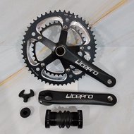 Litepro 53T 39T Folding Bike Crank Set Double chainring Crankset