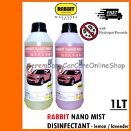 RABBIT NANO MIST DISINFECTANT - lemon - 1Lt - nano fog solution / nano mist fog solution 1Litre heav