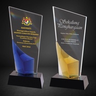 Custom Crystal Trophy for Employee Appreciation | Premium Gift Award EXCLUDE PRINT