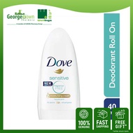 DOVE SENSITIVE DEODORANT ROLL ON FRAGRANCE FREE 40ML