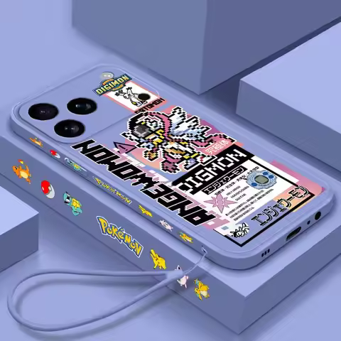 P-Pokemons A-Angewomons Phone Case For Apple iPhone 17 Air 16 16e 15 14 13 12 11 XS Pro Max Plus Liq