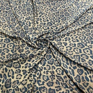 Premium leopard motif cvc polycotton fabric - bc style tiger polyester cvc fabric