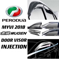 Myvi 2018 Injection Door Visor (Mugen Type)