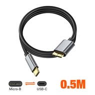 External Hard Drive Cable USB 3.0 Type C To Micro B Cable For Samsung Toshiba Seagate WD HP Lenovo S
