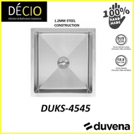 DUVENA HAND MADE UNDERMOUNT STAINLESS STEEL SINK DUKS-4545