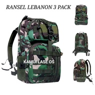 Tas ransel tactical army premium loreng TNI AD AU AL UNIFIL Libanon Kostrad Brimob dll