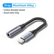 [Hot New] Vention Lightning to 3.5mm Jack AUX Cable for iPhone 14 13 12 Pro Max iPad Earphone Car Sp