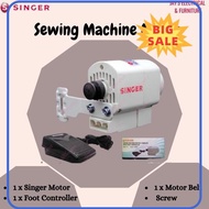 ⭐ [100% ORIGINAL] ⭐ SINGER Sewing Machine Motor 11J + Foot Controller (SET) ORIGINAL Motor Mesin Jahit