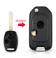 Lalise GẤP + Phôi Chìa Khóa Thay Thế Vỏ Tái Trang Bị Cho Honda City Pilot CR-V Chìa Khóa 2 Vỏ Chìa K