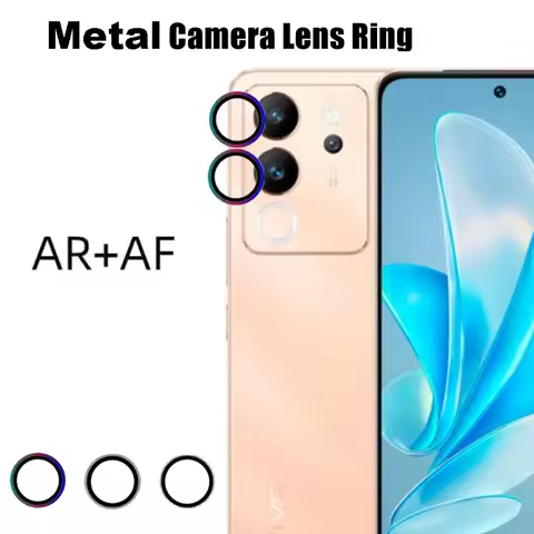 For Vivo V30 Lite V29 Lite Glitter Ring Tempered Glass Camera Lens Protector,Bling Cover lens For Vi