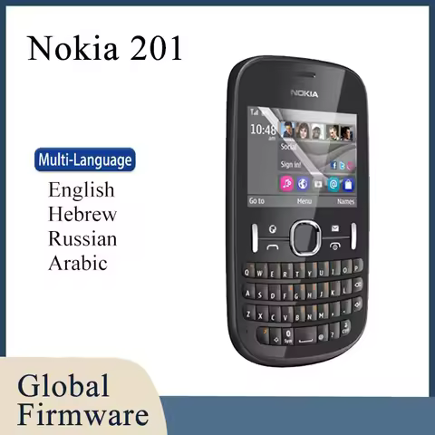 Nokia 201/2010 2G Phone QWERTY Keyboard mkulti-language multi language Unlocked Cellphone original u