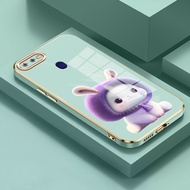 UNGU Casing For OPPO F9 F9 Pro F7 A7X Realme U1 Realme 2 Pro Case Casing Purple Hat Fluffy Silicone 