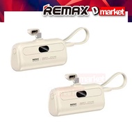 【3C Certified】Remax RPP-76 5000mAh Powerbank 20W Fast Charging Powerbank Built In Cable Power Bank R