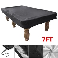 7FT Pool Snooker Billiard Table Cover 210d Oxford Cloth Polyester Waterproof Dustproof Cover Outdoor