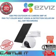 Ezviz EB8 Pro Outdoor 4G Camera 8MP 4K Pan Tilt Color Night Vision AI Detection Solar 8W All Day Rec