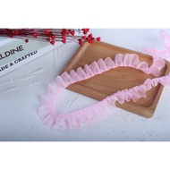 5m Chiffon Ruffles Pleated Gathered Mesh Lace Trim Multicolor Terylene Ribbon Handmade Craft Fluffy 