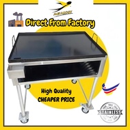 Metallogy New Heavy Duty STAINLESS STEEL Burger Stand/ Extra Big Burger Plate Pan Kuali Bakar Ikan R