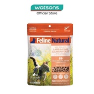 FELINE NATURAL Lamb & Salmon Feast Freeze-Dried Cat Food 100g