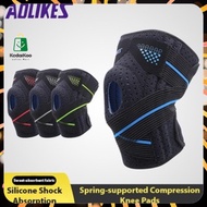 KedaiKoo Strap Spring Support Silicone Knee Pads Protection Sweat-absorbent Breathable Fitness Sport Design Guard Lutut