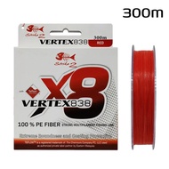 STRIKE 2 VERTEX 838 PE LINE X8 FISHING BRAID LINE 150M/300M TALI SULAM BENANG CASTING BOTTOM