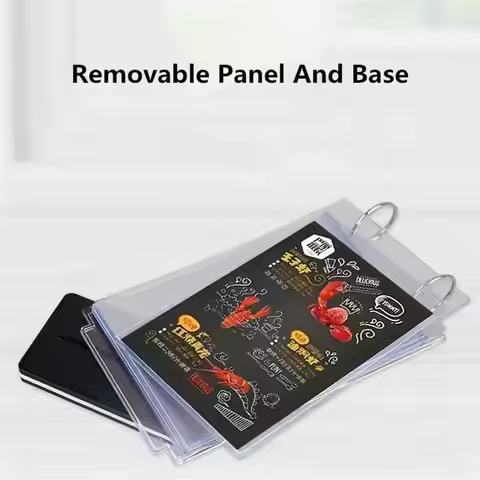 A4 Menu Holder Display Acrylic Sign Holder Note Holder Table Poster Stand Price Tag Holder Display S