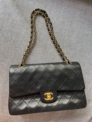 Chanel Classic vintage bag 23cm 中古金釦經典包