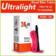 RideNow Ultralight Road Bike Inner Tube 45/65/85mm Length French Valve Super Light 24G Bike Tube Road Bicycle TPU Inner Tire