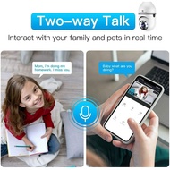 Ip Camera Cctv Bulb 8Mp V380/V380Pro Ptz Speed Dome Ni Night Color