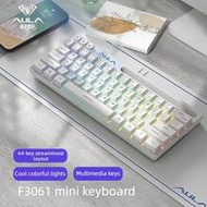 AULA F3061 Mini Keyboard With Wired Design, Small Laptop, Quiet Operation, Typing, Portable, RGB Lig