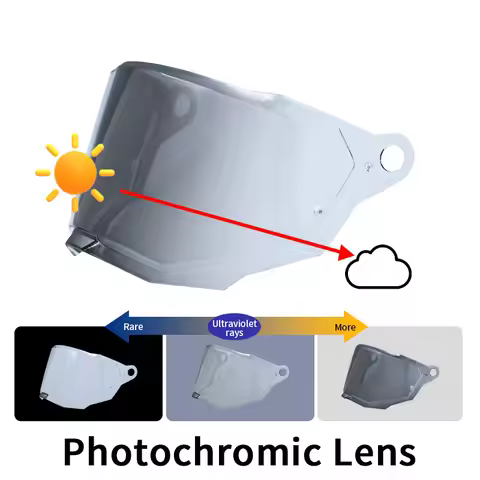 Photochromic Visor Lens for LS2 MX701 EXPLORER C Rally Off-road Motorcyle Helmet Original Replacemen
