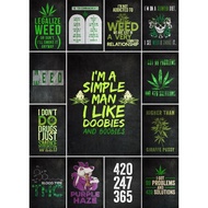 Legalize Weed Text Art Poster for Modern Home Interior Design  Wall Decor Print Collection