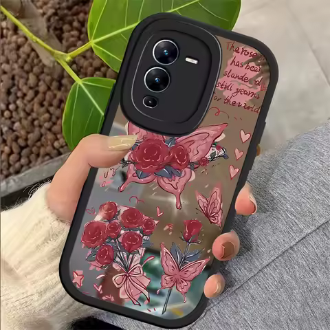 Flower Case For Vivo V23E 4G 5G V23 Pro Butterfly Phone Cover For Vivo V11i V9 V15 Pro V17 Russia V 