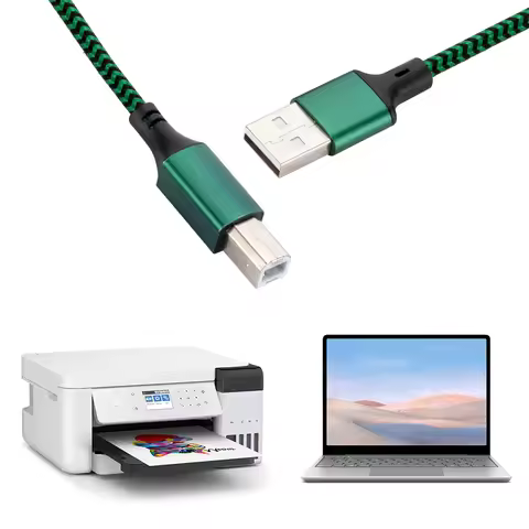 High Speed USB 2.0 A to B Printer Cable Male to Male for Universal Printer Scanner and Hard Disk 0.5