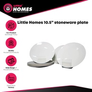 Little Homes 10.5" stoneware plate *6pcs